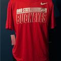 Nike Shirts | New Nike Mens Ohio State Buckeyes Dri-Fit Legend Shirt Tee/T-Shirt M/Medium | Color: Red | Size: M