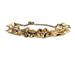 Kate Spade New York Jewelry | Kate Spade "Frilled" Gold Tone Adjustable Ruffled Slider Bracelet Gold Tone | Color: Gold/Tan | Size: Os