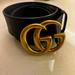 Gucci Accessories | Gucci Leather Belt Gucci Leather Belt. Gently Used. Still Have Box And Dust Bag | Color: Black | Size: Os