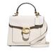 Coach Bags | Coach Tabby Mini 20 Mixed Leather Top Handle Bag | Color: Gold/White | Size: Os