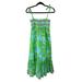 Lilly Pulitzer Dresses | Lilly Pulitzer Charla Tie Shoulder Midi Dress Size Medium | Color: Blue/Green | Size: M