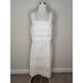 J. Crew Dresses | J. Crew Tiered Eyelet White Midi Dress Sleeveless Nwt F2317 | Color: White | Size: 8