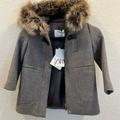 Zara Jackets & Coats | (New) Zara Manteco Wool Coat Girl Size 6 | Color: Gray | Size: 6g