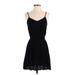 Leith Casual Dress - Mini: Black Solid Dresses - Women's Size Small