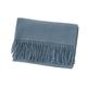 BayDe scarf Autumn and Winter Solid Colour Merad Scarf Sweet Faux Cashmere Scarf Warm Scarf Shawl-Smoke Blue-200 * 65 CM