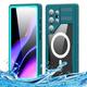 Soyeacrg Magnetic Case for Samsung Galaxy S24 Ultra/S24 Plus/S24, [Compatible with MagSafe] IP68 Waterproof Full Sealed Underwater Full Body Rugged Case with Built-in Screen Protector,Blue,S24 Ultra