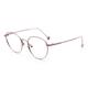 MOLUCI Retro Round Frame Reading Glasses Blue Light Blocking Anti Eyestrain Photochromic Computer readers for Women men,Rose gold,3.5 x