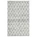 Gray/White 10 x 8 x 0.5 in Area Rug - Villa by Classic Home Rectangle Hastings Area Rug w/ Non-Slip Backing | 10 H x 8 W x 0.5 D in | Wayfair