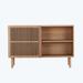 Latitude Run® Modern Sideboard w/ 4 Cabinet, Storage Cabinet, TV Stand Wood in Brown | 31.2 H x 48.4 W x 17.6 D in | Wayfair