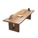 Corrigan Studio® Modern simple solid wood rectangular dining table conference table Wood/Metal in Brown/Gray/Green | Wayfair