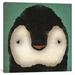 Zoomie Kids 'Baby Penguin on Teal' Canvas Art Canvas in Black/Green | 37" H x 37" W x 1.5" D | Wayfair A2233D9433FE4872A6F20DE01AFC3572