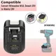 Adaptateur d'outil de chargeur d'ion d'Eddie pour Milwaukee Makita Bl1830 Bl1850 24.com Conversion