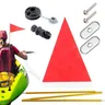 Support de piste de drapeau de visibilité de kayak drapeau de sécurité kit de visibilité de kayak