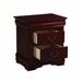 2 drawers furniture home Cherry night stands Solid Wood bed side nightstand