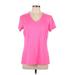 Nike Active T-Shirt: Pink Activewear - Women's Size Large