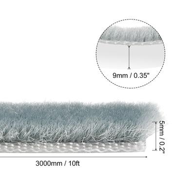 Weather Stripping Brush, Self-Adhesive Seal Weatherstrip Sweep Brush