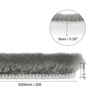 Weather Stripping Brush, Self-Adhesive Seal Weatherstrip Sweep Brush