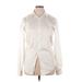 Calvin Klein Long Sleeve Button Down Shirt: Ivory Tops - Women's Size 15