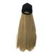 One-piece 65cm Long Straight Wig Cap Long Straight Wig Cap 25 Inch Long Hair Baseball Cap Ball Caps Casual Hat Wig