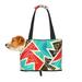 TEQUAN Foldable Dog Purse Carrier Collapsible Graffit Fashion Stripes Zigzag Line Prints Pet Travel Tote Bag for Small Cat Puppy Waterproof Dog Soft-Sided Carriers