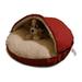 Happycaretex Pet Cave Bed For Dogs And Cats 25-Inches Red Machine Washable By