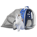 Pet Cat Dog Carrier Backpack Bubble Back Expandable Travel Bag Airline Approved