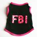 Small Medium FBI Spring Summer Clothes Pet Puppy Costume Dog Cat Apparel Vest