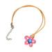 Transparent Colored Irregular Hollow Flower Resin Accessory DIY Necklace G3Z7