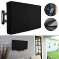 Outdoor TV Cover 30 - 65 Inch - 600D TV Cover Weatherproof & Waterproof for Outdoor TV Heavy Duty TV Enclosure Protector for Outside Flat Screen TV