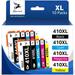 10-Pack 410XL Ink Cartridges Replacement for Epson 410XL 410 XL T410XL Ink Cartridges to use with Epson XP-7100 XP-830 XP-640 XP-630 XP-530 XP-635 XP7100 Printer (4 Black 2 Cyan 2 Magenta 2 Yellow)