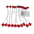 GERsome Red Heart Fairy Lights Valentine s Day Lights Love Heart String Lights Battery Powered with Remote Twinkle String Lights for Wedding Anniversary Party Decorating