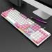 Uorcsa Gaming Keyboard- Gaming Keyboard 104 Keys Wired USB Colorful RGB Backlight Keyboard Plug And Play For Computer Gamer Mechanical Keyboard Multi-color