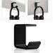 Headphone Hanger Acrylic Under-Desk Stick-on Headphone Hanger Multifunctional Headset Hanger 3M Strong Adhesive Black