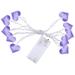 Miyuadkai Led Lights Clearance 1.5M 10 Lights Led Light String Led Fabric Love Heart Light String Room Decoration Light Romantic Heart Romantic Confession String Light Home Decor Purple