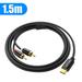 4.9FT Stereo Sound USB Type C to 2 RCA Audio Cable Cord for Speakers Projector