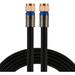RG6 Coaxial Cable 25 ft. F-Type Connectors Quad Shielded Coax Cable 3 GHz Digital In-Wall Rated Ideal for TV Antenna DVR VCR Satellite Cable Box Home Theater Black 33531