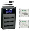 Kastar 2 Pack NB-11L Battery and LCD Triple USB Charger Compatible with Canon PowerShot A2600 A2600 IS PowerShot A3400 A3400 IS PowerShot A3500 A3500 IS PowerShot A4000 A4000 IS IXY 110F IXUS 150