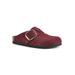 Women's Big Easy Mule by White Mountain in Burgundy Suede (Size 7 1/2 M)