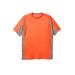 Men's Big & Tall Colorblock Vapor® Performance Tee by Champion® in Spicy Orange (Size 2XLT)