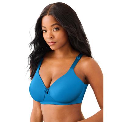 Plus Size Women's Back-Smoothing Wireless T-Shirt Bra by Comfort Choice in Pool Blue (Size 38 B)