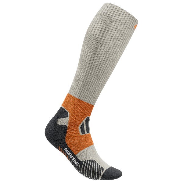 Bauerfeind Sports - Trail Run Compression Socks - Laufsocken 46-49 - L: 41-46 cm | EU 46-49 grau