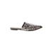 ASOS Mule/Clog: Silver Snake Print Shoes - Women's Size 4 - Pointed Toe