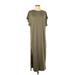 Casual Dress - Maxi: Green Dresses - Women's Size Small