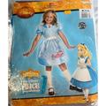 Disney Costumes | - Disney Alice In Wonderland Costume Size M 7-8 | Color: Blue/White | Size: Med 7-8