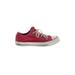 Converse One Star Sneakers: Red Color Block Shoes - Women's Size 6 1/2 - Almond Toe