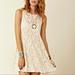 Free People Dresses | Free People Miles Of Lace Fit & Flare Dress Ivory | Color: Cream/White | Size: Xs