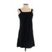 T Luxury Apparel Casual Dress - Mini Square Sleeveless: Black Print Dresses - Women's Size P