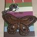 Coach Accessories | Coach Studded Butterfly Charm Keychain | Color: Brown/Silver | Size: Os