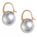 Kate Spade Jewelry | Kate Spade Gold Shine On Silver Pearl Drop Earrings | Color: Gold/Gray | Size: Os