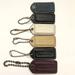 Coach Accessories | 6 Coach 2” Black Blue Cream Leather Hang Tag Bag Charm Key Chain Fob Mix Lot | Color: Black/Blue/Cream/Red | Size: Os